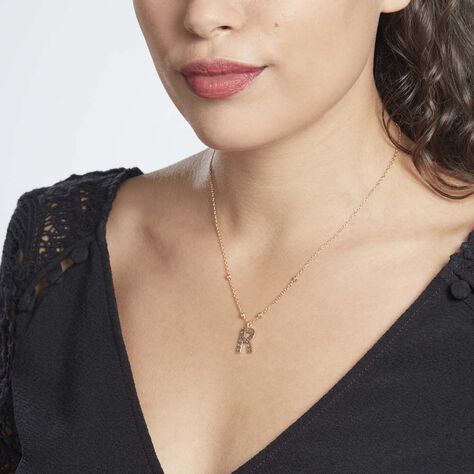 Collier Plaqué Or Jaune Lettra - Colliers fantaisie Femme | Histoire d’Or
