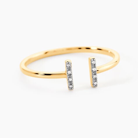 Bague Aphrodisia Or Jaune Diamant - Bagues avec pierre  | Histoire d&rsquo;Or