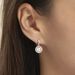 Boucles D'oreilles Pendantes Olivia Argent Rose Perle Culture Oxyde - Boucles d'oreilles fantaisie Femme | Histoire d’Or