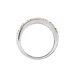 Bague Rome Argent Bicolore Oxyde De Zirconium - Bagues avec pierre Femme | Histoire d&rsquo;Or