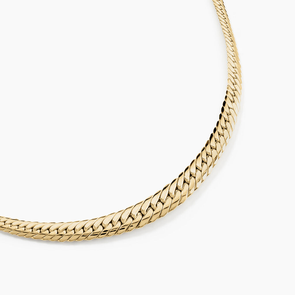 Collier Or Jaune Izel Maille Anglaise - Chaines Femme | Histoire d&rsquo;Or