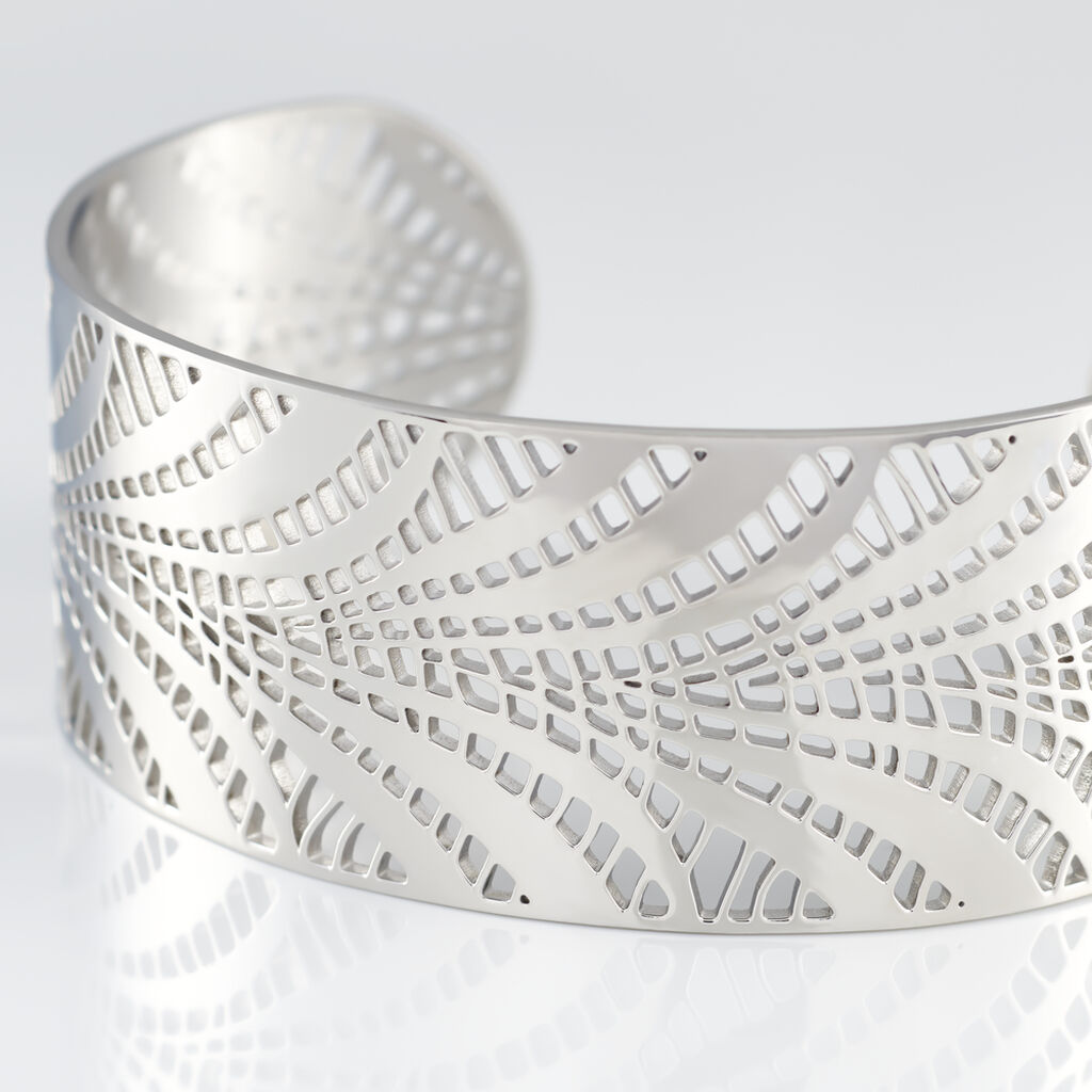Bracelet Jonc Wilson Acier Blanc - Bracelets Femme | Histoire d’Or