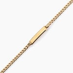 Bracelet Identit&eacute; Genevra Or Jaune - Gourmettes Femme | Histoire d&rsquo;Or