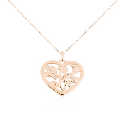 Collier Douglas Argent Rose Oxyde De Zirconium - Sautoirs Femme | Histoire d’Or