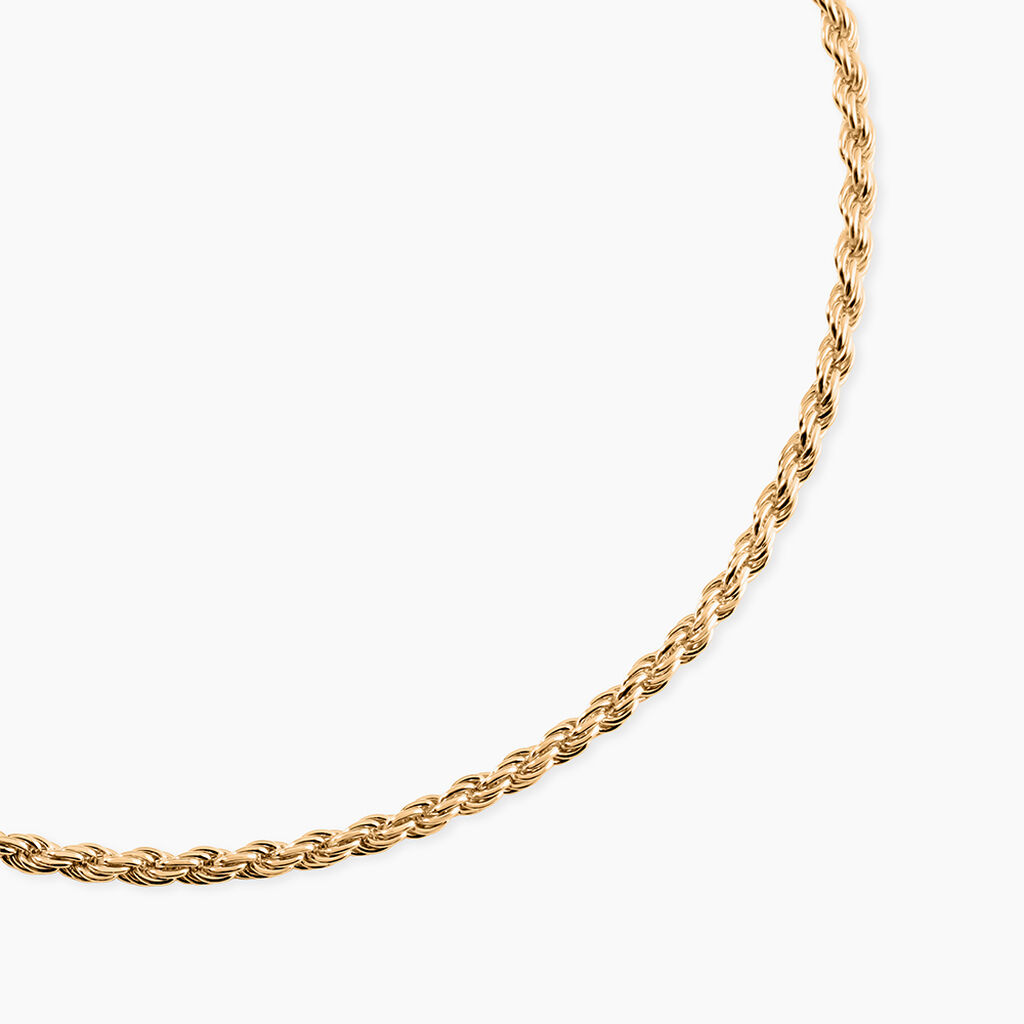 Collier Azelys Plaqu&eacute; Or Jaune - Chaines Femme | Histoire d&rsquo;Or