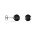 Boucles D'oreilles Puces Orbe Argent Blanc Céramique - Boucles d'oreilles fantaisie Femme | Histoire d’Or