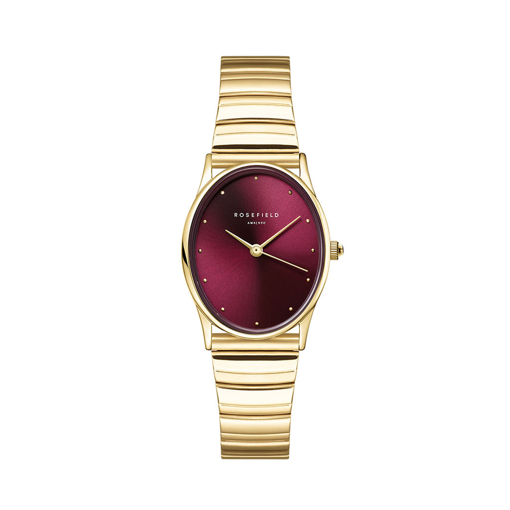 Montre Rosefield Oval Bordeaux - Montres Femme | Histoire d&rsquo;Or
