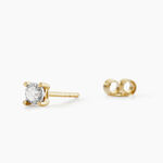 Boucles D'oreilles Puces Diamotion Or Jaune Diamant - Clous d'oreilles Femme | Histoire d&rsquo;Or