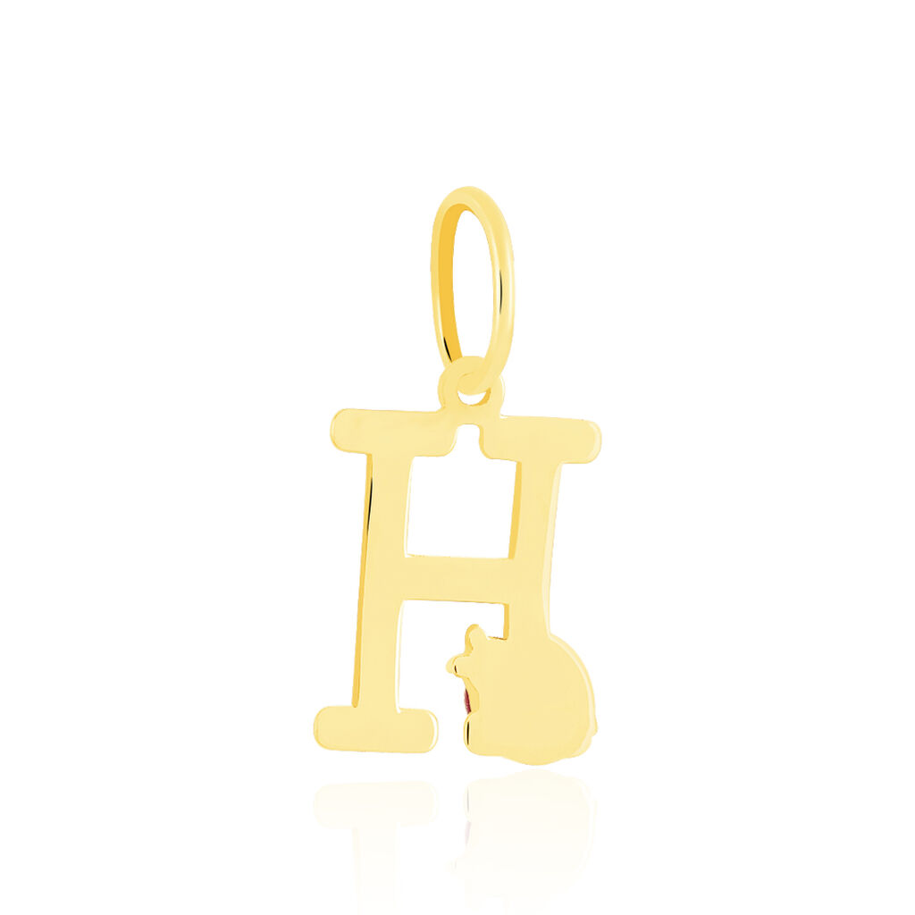Pendentif Helidie Coccinelle Lettre Or Jaune - Pendentifs Enfant | Histoire d’Or