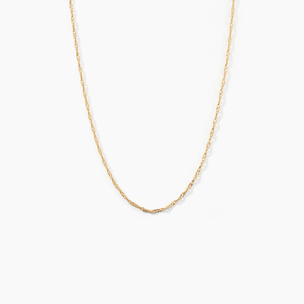 Cha&icirc;ne Imanie Maille Singapour Or Jaune - Chaines Femme | Histoire d&rsquo;Or