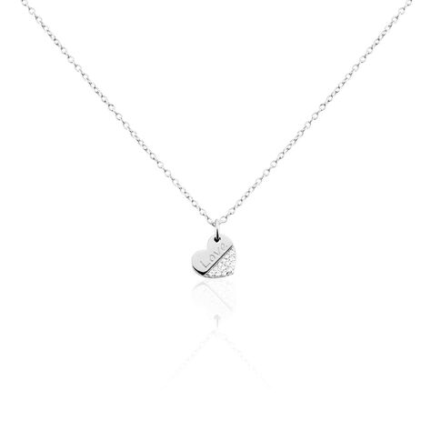 Collier Argent Blanc Alphonzo Oxydes De Zirconium - Colliers fantaisie Femme | Histoire d&rsquo;Or