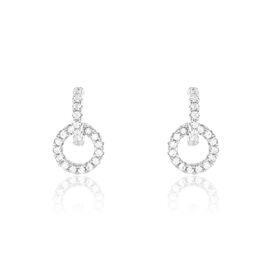 Boucles D'oreilles Pendantes Cajetan Argent Oxyde De Zirconium - Boucles d'oreilles fantaisie Femme | Histoire d’Or