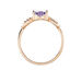 Bague Argent Rose Atieno Oxyde De Zirconium - Bagues solitaires Femme | Histoire d’Or