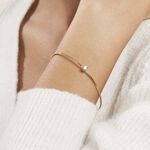 Bracelet Jonc Plaqu&eacute; Or Jaune Nilay Oxyde De Zirconium - Bracelets Femme | Histoire d&rsquo;Or