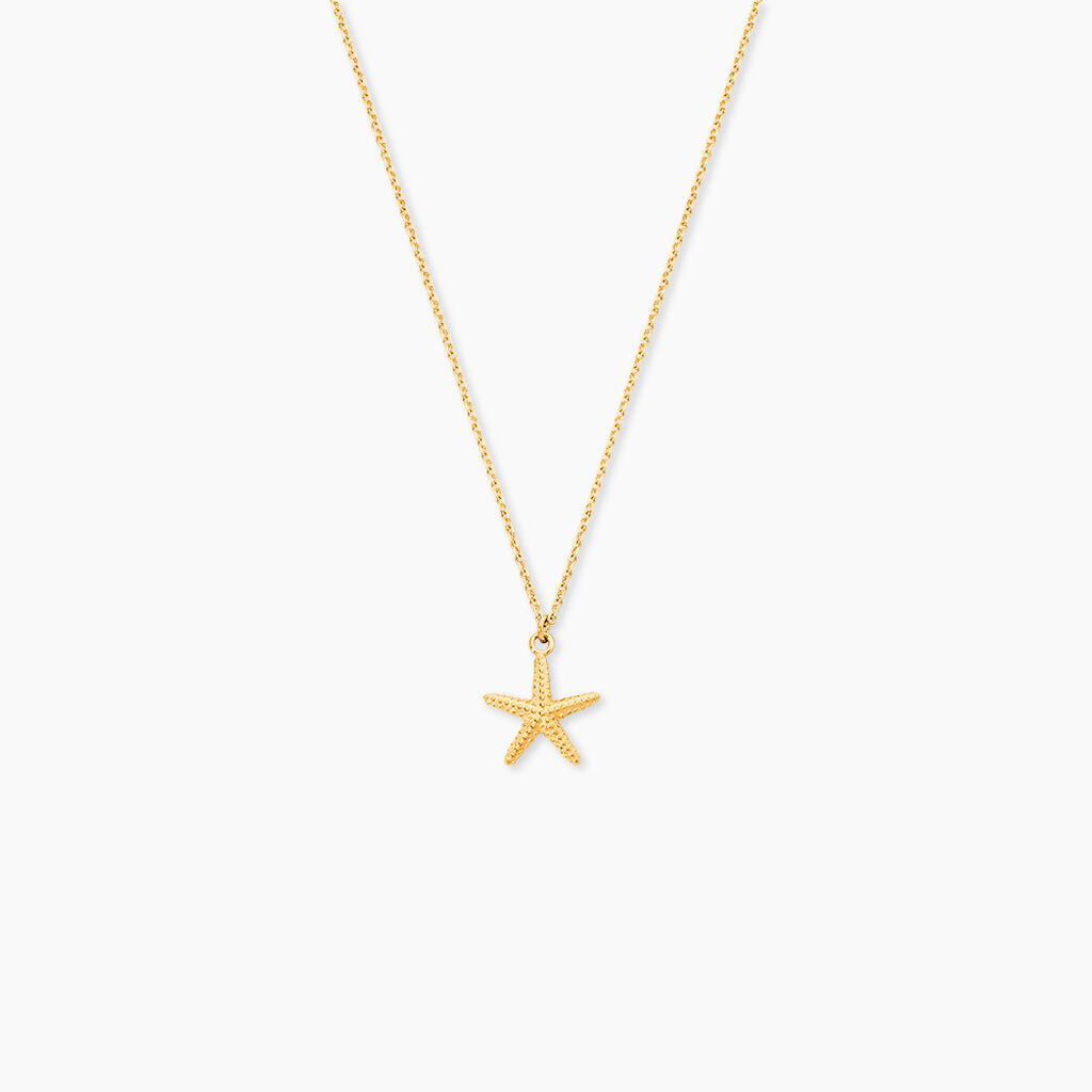 Collier Or Jaune Aenor Motif Etoile De Mer - Colliers Femme | Histoire d&rsquo;Or