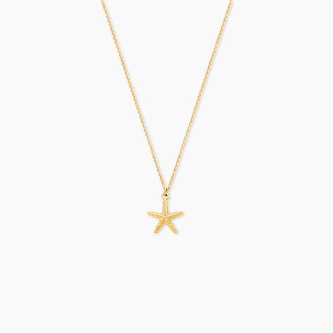 Collier Or Jaune Aenor Motif Etoile De Mer - Colliers Femme | Histoire d&rsquo;Or