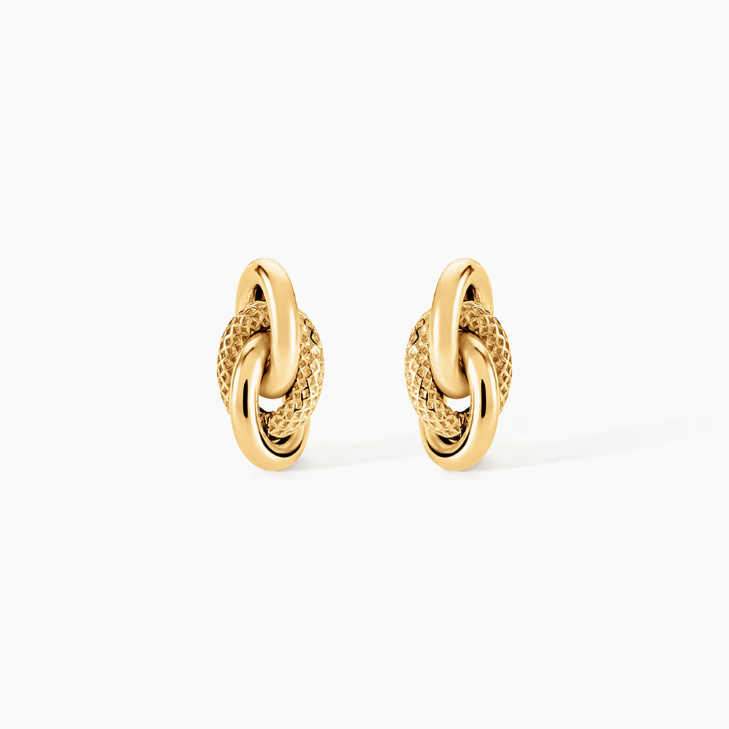 Boucles D'Oreilles Puces Niko Or Jaune - Clous d'oreilles Femme | Histoire d&rsquo;Or