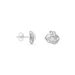 Boucles D'oreilles Puces Bouton D'or Argent Blanc Oxyde De Zirconium - Boucles d'oreilles fantaisie Femme | Histoire d’Or