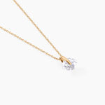 Collier Nelina Plaqu&eacute; Or Jaune Oxyde De Zirconium - Colliers fantaisie Femme | Histoire d&rsquo;Or