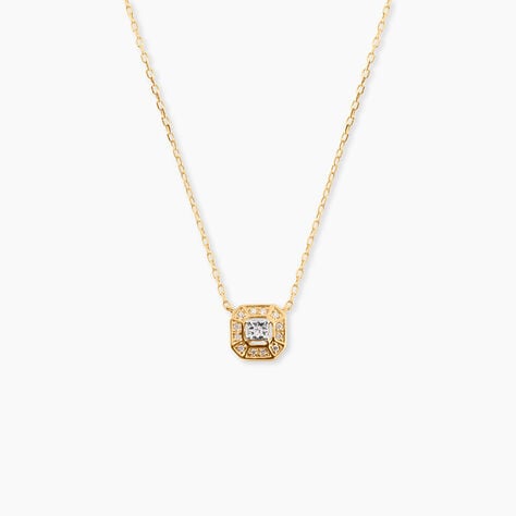Collier 1986 Or Jaune Diamant - Colliers Femme | Histoire d&rsquo;Or