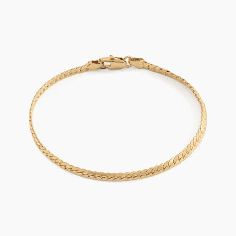 Bracelet Messaline Plaqué Or Jaune - Bracelets chaîne Femme | Histoire d’Or