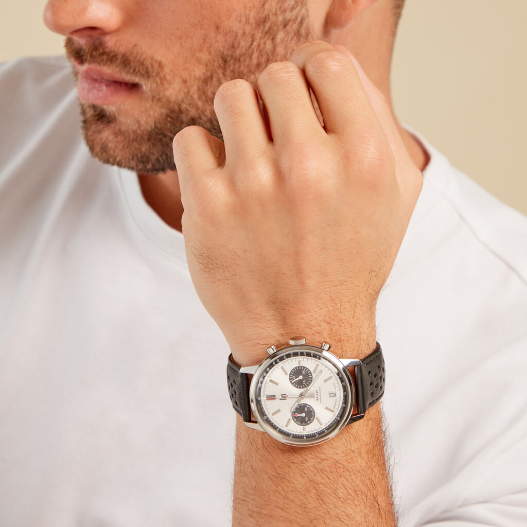 Montre Lip Rallye Panda Argenté - Montres Homme | Histoire d’Or