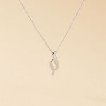 Collier Tylane Or Blanc Diamant - Colliers Femme | Histoire d&rsquo;Or