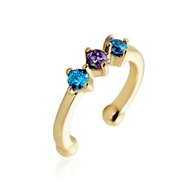 Bague D'oreille Unitaire Grishilde Plaqué Or Oxyde De Zirconium - Boucles d'oreilles fantaisie Femme | Histoire d’Or