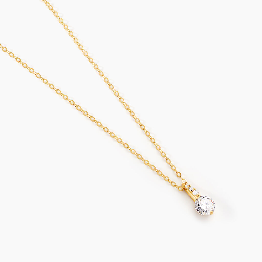 Collier Derby Or Jaune Oxyde De Zirconium - Nouveautés Femme | Histoire d’Or