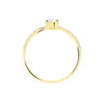 Bague Solitaire Sedonia Or Jaune Oxyde De Zirconium - Bagues solitaires Femme | Histoire d&rsquo;Or