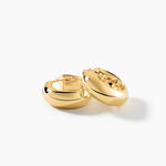 Cr&eacute;oles Telly Argent Dor&eacute; A L'Or 750/1000 - Boucles d'oreilles cr&eacute;oles Femme | Histoire d&rsquo;Or