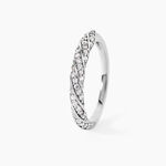 Bague Argent Blanc Clayton Oxydes De Zirconium - Bagues avec pierre Femme | Histoire d&rsquo;Or