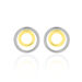 Boucles D'oreilles Pendantes Berangere Double Cercles Or Bicolore - Boucles d'oreilles pendantes Femme | Histoire d’Or