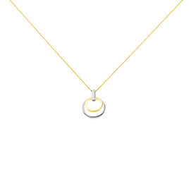 Collier Or Bicolore Blanc Et Jaune Eloisia Diamants - Bijoux Femme | Histoire d’Or
