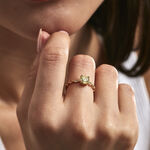 Bague Kurt Plaqu&eacute; Or Jaune Oxyde De Zirconium - Bagues solitaires Femme | Histoire d&rsquo;Or