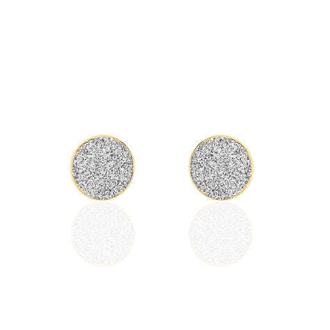 Boucles D'oreilles Puces Eryne Or Jaune - Clous d'oreilles Femme | Histoire d’Or