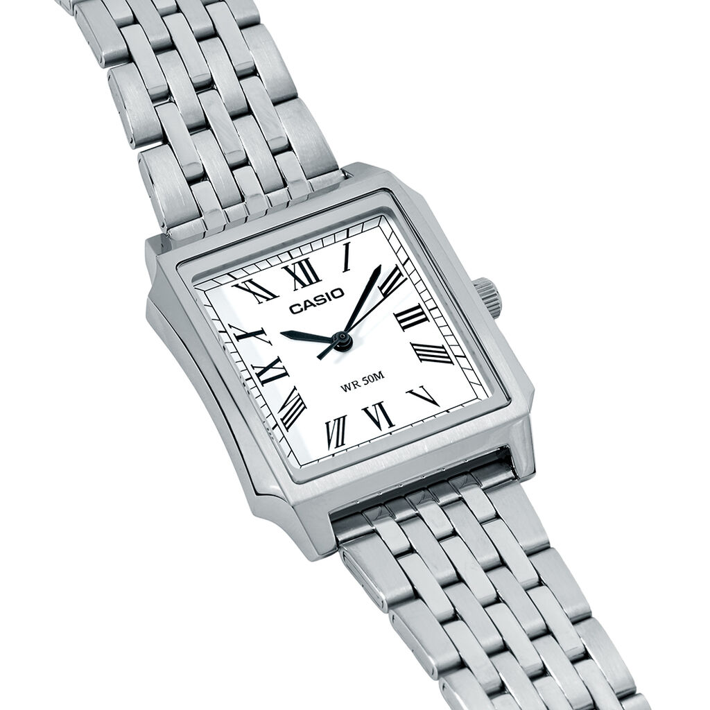 Montre Casio Collection Mtpb190 Blanc - F&ecirc;te des p&egrave;res Homme | Histoire d&rsquo;Or