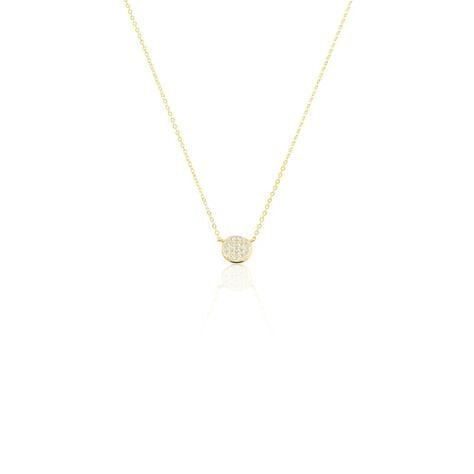 Collier Or Jaune Burak Oxyde De Zirconium - Colliers Femme | Histoire d&rsquo;Or