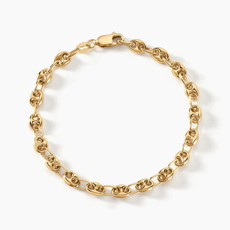 Bracelet Maille Dami Maille Grain De Cafe Or Jaune - Bracelets chaîne Femme | Histoire d’Or