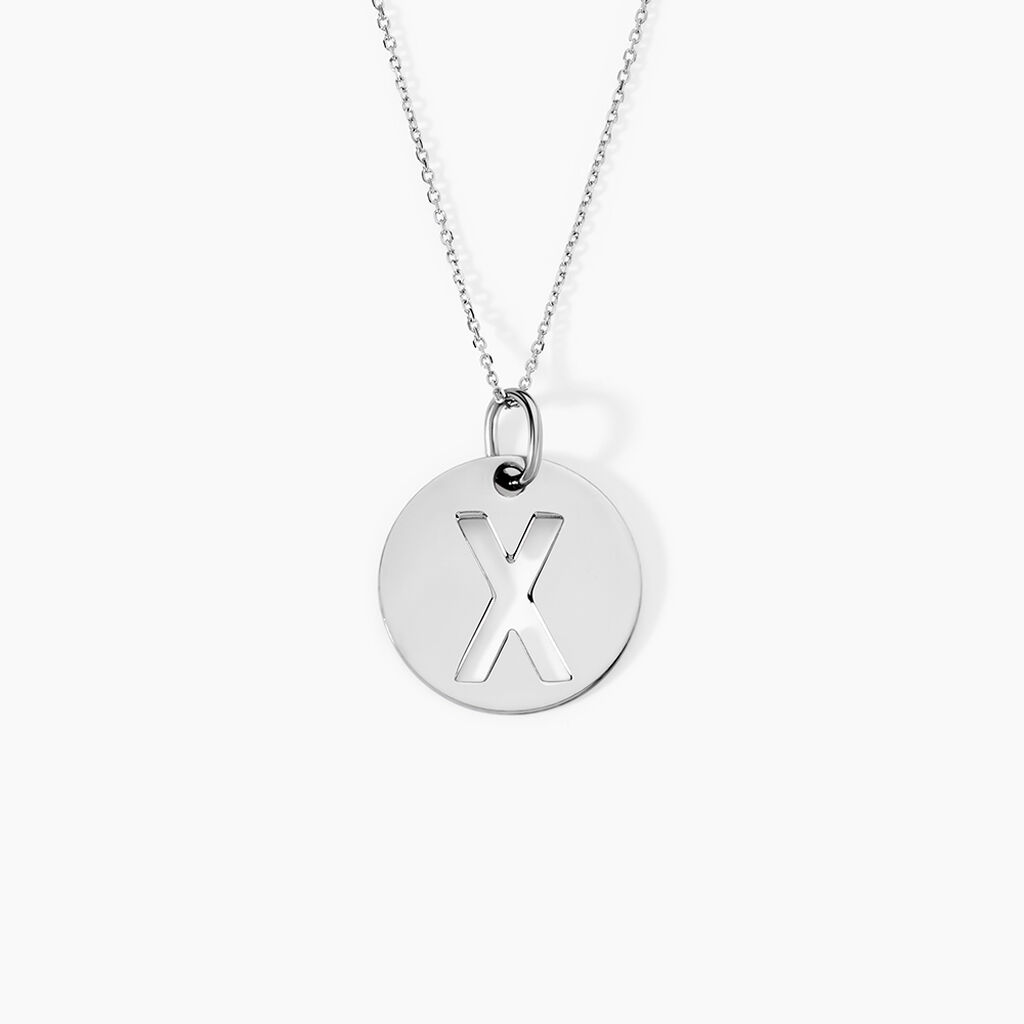 Pendentif Elio X Argent Blanc - Pendentifs Famille | Histoire d&rsquo;Or