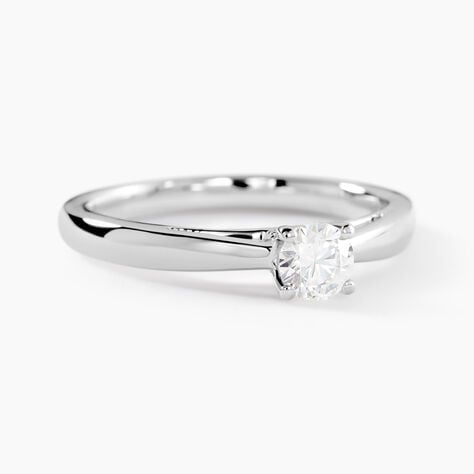 Bague Iris Platine Blanc Diamant - Bagues solitaires Femme | Histoire d&rsquo;Or