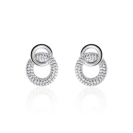 Boucles D'oreilles Pendantes Argent Kasper Oxydes De Zirconium - Boucles d'oreilles fantaisie Femme | Histoire d’Or