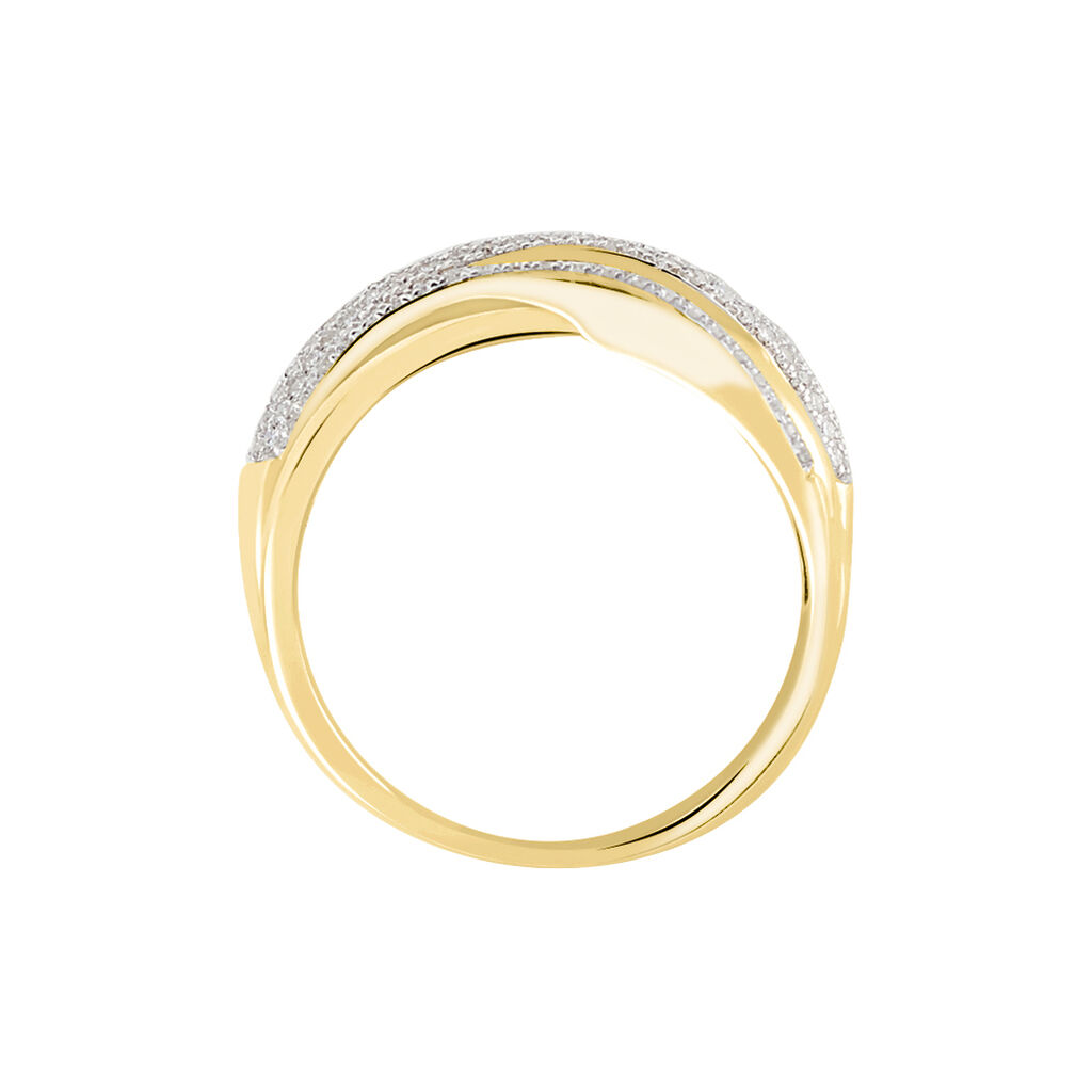 Bague Elodea Or Jaune Diamant - Bagues avec pierre Femme | Histoire d’Or