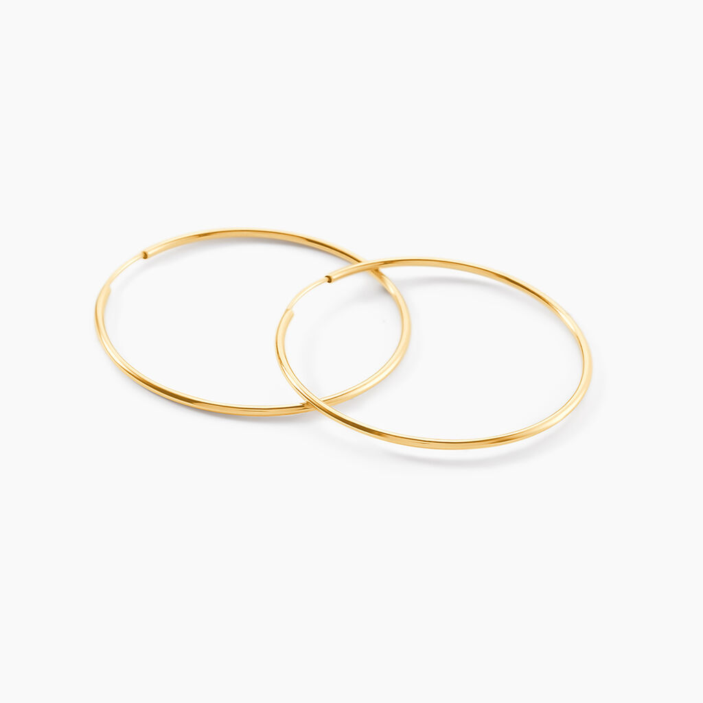 Cr&eacute;oles Dominae Flexible Or Jaune - Boucles d'oreilles cr&eacute;oles Femme | Histoire d&rsquo;Or