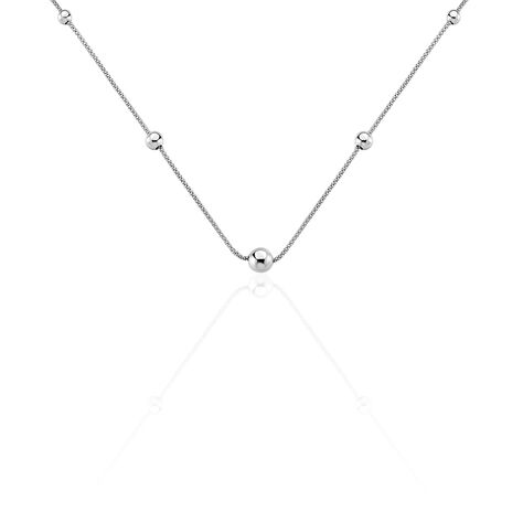 Collier Catarina Argent Blanc - Colliers fantaisie Femme | Histoire d’Or