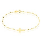 Bracelet Evelina Maille Boule Or Jaune - Bracelets Communion Enfant | Histoire d&rsquo;Or