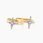 Cr&eacute;oles Starlight Or Jaune Diamant - Boucles d'oreilles cr&eacute;oles Femme | Histoire d&rsquo;Or