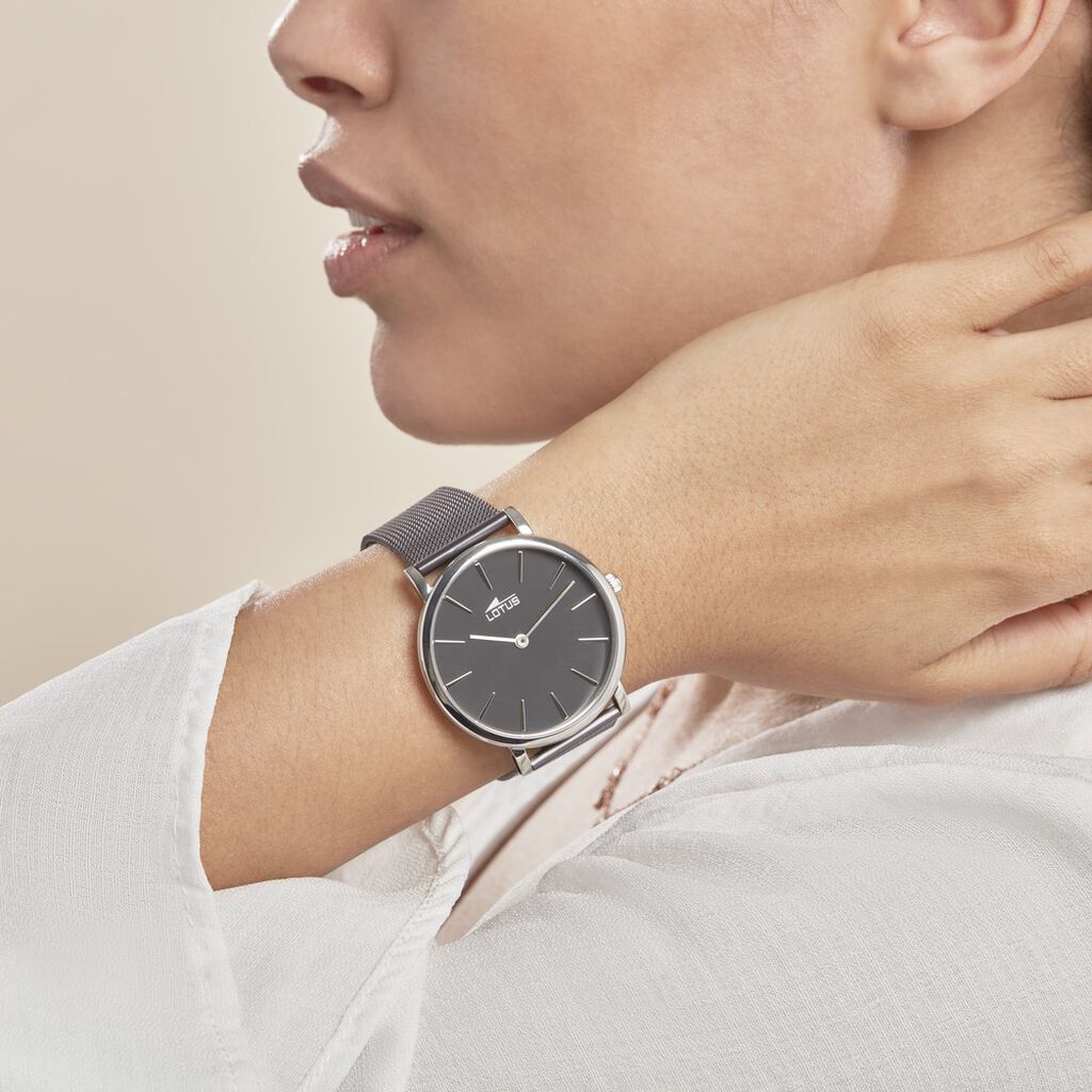Montre Lotus Minimalist Noir - Montres Famille | Histoire d’Or