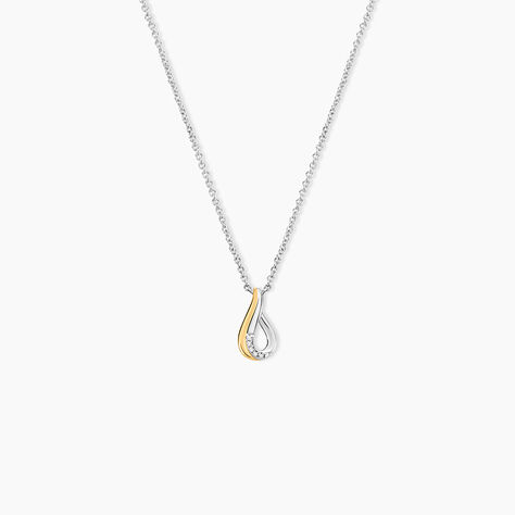 Collier Or Jaune Argent Blanc Oxyde De Zirconium - Colliers Femme | Histoire d&rsquo;Or