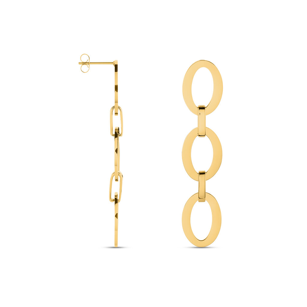 Boucles D'oreilles Pendantes Sprita Acier Doré - Boucles d'oreilles fantaisie Femme | Histoire d’Or